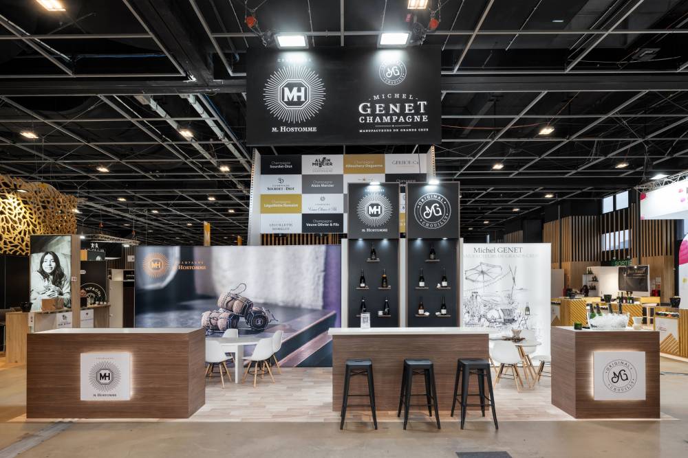 Stand Champagne Hostomme - 24m² - WineParis 2025 - Nesil France